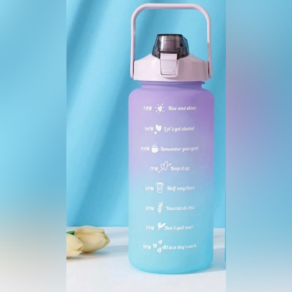 2000ml Water Bottle with Time Goals and Encouraging Positive Reinforcement